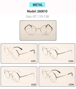 Metal eyeglasses frame for men 260010 (item in stock)