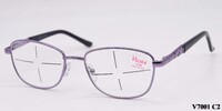 Очки женские металлические с флексами Vizzini V7001 до +5,00 и -8,00