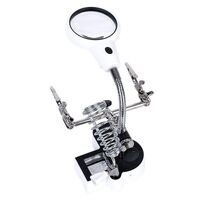 Tabletop magnifying glass with backlight 16126AC-XX, magnification: 4,5X, 11X