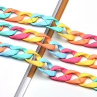 Acrylic color eyeglasses chain GB062