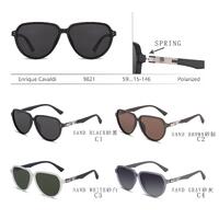 Polarized plastic sunglasses with spring hinhes Enrique Cavaldi EC9821