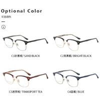 Combined frame (metal + TR90) or glasses with blue light protection, with spring hinges FA87127