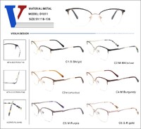 Оправа металлическая полуободковая с флексом D1011-DA