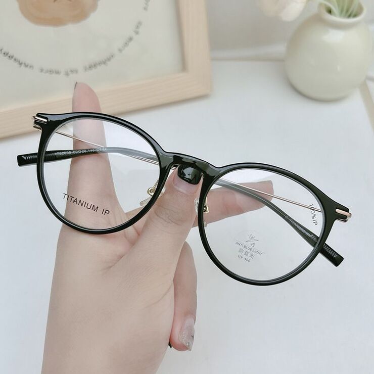 Titanium + plastic TR90 extralight frame with lens Blue Ray Cut MAMO T22030