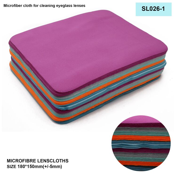 High-density microfiber napkin for glasses lens cleaning SL026-1, 15*18cm +/-0.5