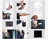 Рабочее место офтальмолога, комбинированный стол с кнопочным управлением + кресло S-500B, столешница 1010*420 мм 