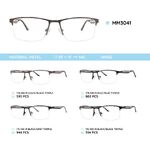 Оправа для очков металлическая мужская полуободковая MM3041