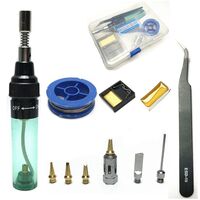 Soldering set, 13 items, with gas soldering pen