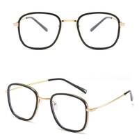 Очки металлические для чтения V6025 с защитой от синего света Blue ray cut, диоптрии от 0.50 до -6.00, не центрованные