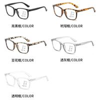 Очки пластиковые для чтения, мультифокусные с защитой Blue ray cut и флексами, диоптрии от +1.00 до +4.00, РМЦ=62-64, KY8082T弹簧多焦点