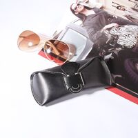 Genuine leather glasses case BR9091A