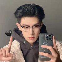 Очки полуободковые пластиковые TR90 мужские с защитой от синего света TR2204-9085-7484-21082-PN