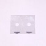 Липкий сегмент (липучки, слиперы, противоскользящие накладки) для линз, прозрачные с серебряной кромкой, поливинилхлорид, 500 штук