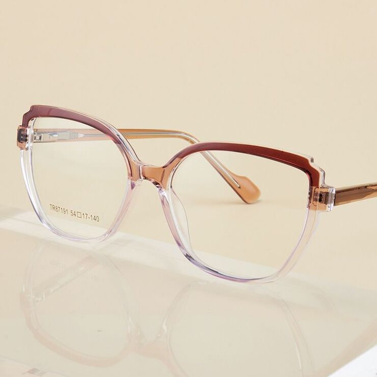 TR90 plastic frame or glasses with blue light protection, with spring hinges FA87191