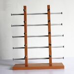 Стойка для очков из ПВХ-шпона настольная на 6 / 8 / 10 / 12 мест (случайный выбор)