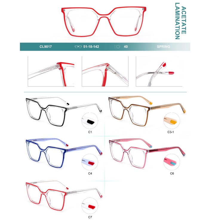 Оправа пластиковая из ламинированного многослойного ацетата с флексом Big City CL9017