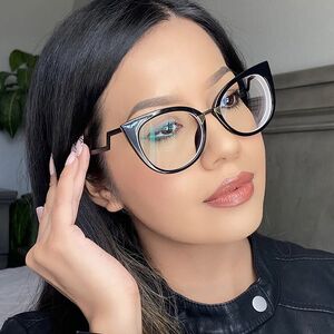 Combined (metal + TR90) glasses with blue light protection for women 97320-PN