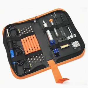 Набор паяльный, 19 предметов, с электрическим паяльником 60 Вт