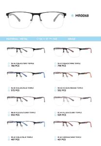 Металлическая оправа с дужками из материала TR-90 MR0068