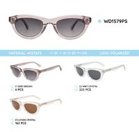 Plastic acetate frame polarized sunglasses WD1579PS