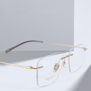 Titanium extralight rimless frames MAMO PT08265