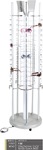 Glasses rotating floor stand with 80 slots, backlight and mirrors HD708-1
