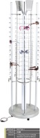 Glasses rotating floor stand with 80 slots, backlight and mirrors HD708-1