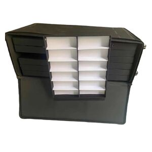 Передвижной бокс-чемодан на 168 мест (14 паллетов по 12 ячеек) под очки и оправы 168付