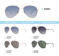 Metal frame polarized sunglasses S5005