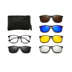 Оправа El Dorado с комплектом поляризационных солнцезащитных насадок (клипон) на магните 2323  (5 штук)