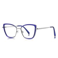 Metal + TR90 plastic Blue Blocker glasses frame for women with UV and blue light protection lenses More FCS3152