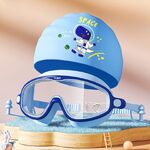 Очки для плавания детские водонепроницаемые с защитой от запотевания, с берушами, зажимом для носа, футляром, 7005-YU