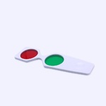 Фильтр карасно-зелёный портативный для проверки бинокулярного зрения