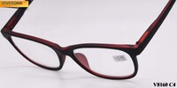 Corrective plastic frame eyeglasses with spring hinges VIZZINI V8160