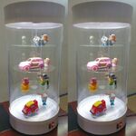 Стойка-витрина акриловая настольная вращающаяся для очков, оправ, футляров и аксессуаров 7204, размер 70 * 30 см