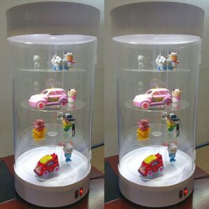 Стойка-витрина акриловая настольная вращающаяся для очков, оправ, футляров и аксессуаров 7204, размер 70 * 30 см