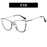 Combined (plastic+metal) glasses with blue light protection for women 8029-PN
