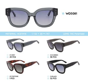 Plastic acetate frames polarized sunglasses WD5081