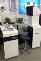 Рабочее место офтальмолога, комбинированный стол с кнопочным управлением + кресло PK-200B, столешница 1100*400 мм 