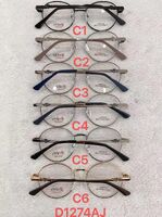 Metal frame for glasses with spring hinges Defile D1274AJ