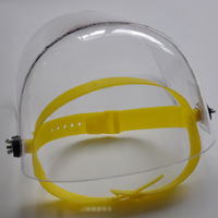 Маска защитная пластиковая прозрачная/коричневая