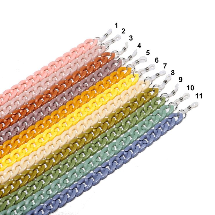 Акриловая цепочка для очков, разные цвета GB089