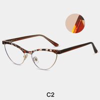 Combined frame (metal + TR90) or glasses with blue light protection, with spring hinges FA87266