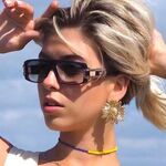 Пластиковые солнцезащитные очки прямоугольной формы 092-EL