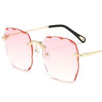 Metal rimless sunglasses with UV400 protection 2877-GT