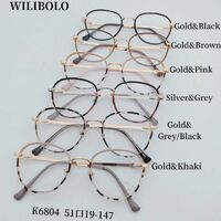 Metal ultrathin women's frames with spring hinges Wilibolo K6804