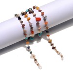 Fashion natural colorful stone glasses chain GL1232