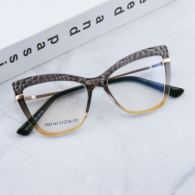 TR90 plastic frame or glasses with blue light protection, with spring hinges FA87143