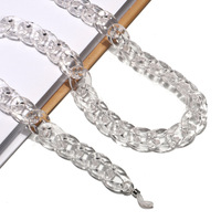 Полупрозрачная акриловая цепочка для очков, разные цвета GB074