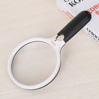Magnifier with universal backlight, magnifying glass with handle 70138-XX, diameter 138 mm, magnification: 2Х, 30Х